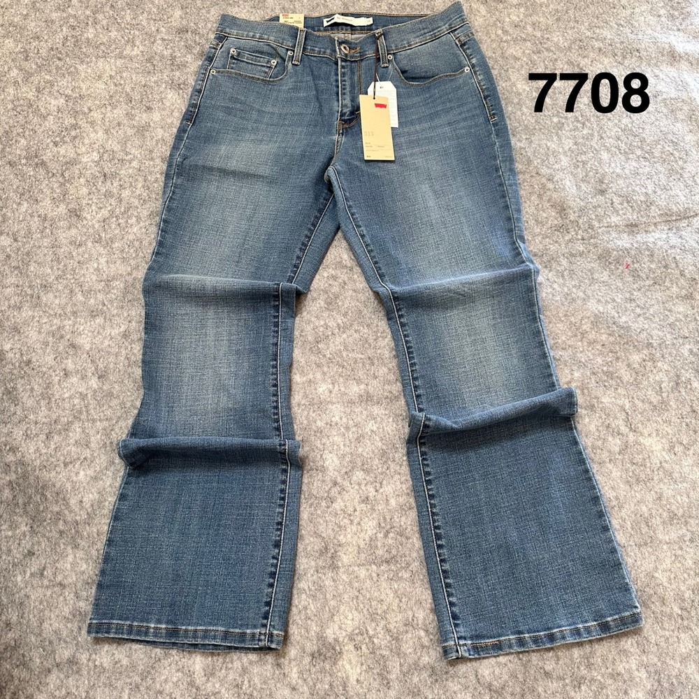 Levis 515 Bootcut Jeans Womens 10 Medium Wash Blue Mid Rise Stretch Denim NEW